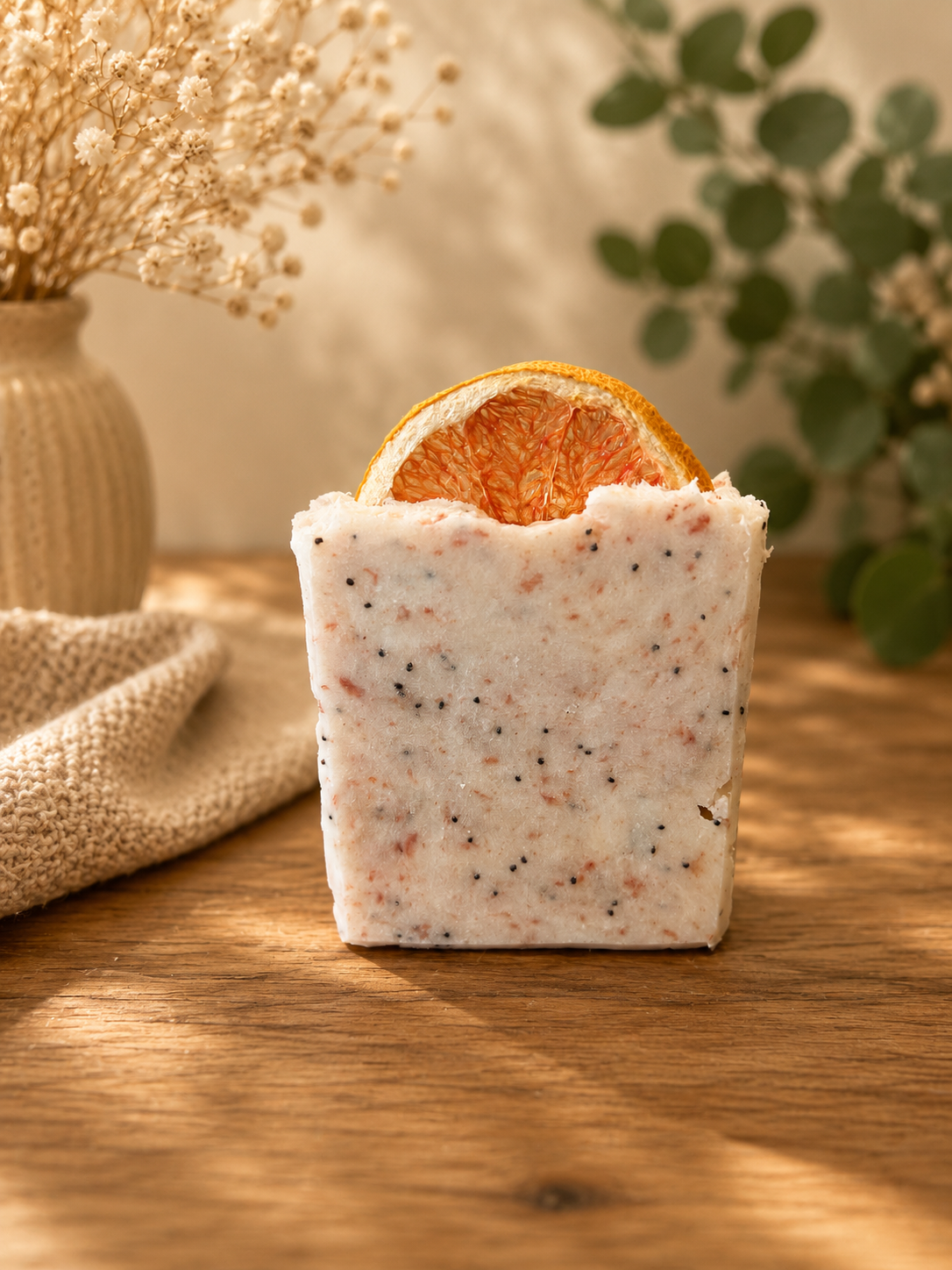 Grapefruit Poppyseed Tallow Soap | Goat Milk Soap | All Natural